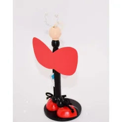 Handgefertigte Holzfiguren Fliegenpilz und Marienkäfer – Glücksbringer und kreative Geldgeschenke