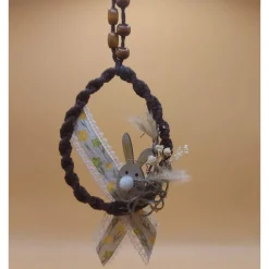 Handgefertigte Makramee Osterdekoration – Individuelle Ostereier für Wand & Fenster