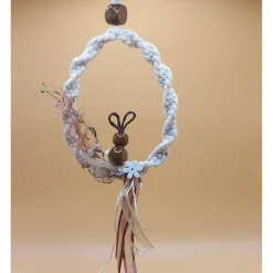 Handgefertigte Makramee Osterdekoration – Individuelle Ostereier für Wand & Fenster