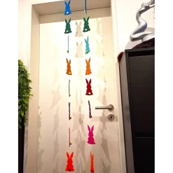 Handgefertigte Oster Hasen aus Filz /Girlande aus Filz/ Bunte Deko Oster