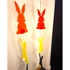 Handgefertigte Oster Hasen aus Filz /Girlande aus Filz/ Bunte Deko Oster