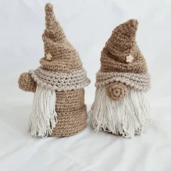 Handgefertigte Ostern Zwerge aus Jute mit Innenfach für Geschenke - Ostern