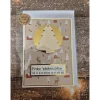 Handgefertigte Weihnachtskarte Frohe Weihnachten Tannenbaum Holz - inkl. Einlegeblatt & Umschlag