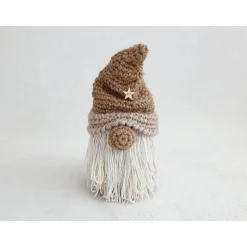 Handgefertigter Weihnachtswichtel aus Jute mit Innenfach für Geschenke