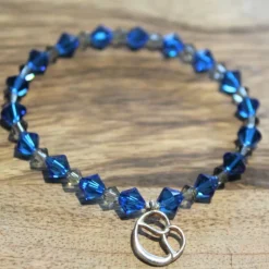 Handgefertigtes Dirndl-Armband aus Kristallperlen