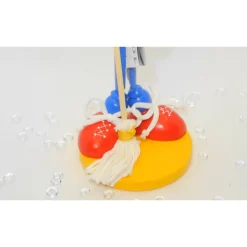 Handgefertigtes Geldgeschenk Reinigungskraft – Originelle Holzfigur zum Geburtstag und als Dankeschön