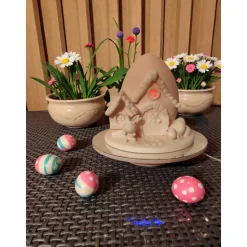 Handgefertigtes LED-Osterhasenhaus – Magische Oster-Deko aus PLA