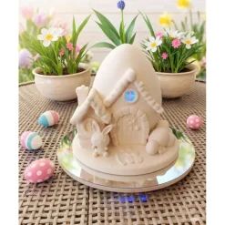 Handgefertigtes LED-Osterhasenhaus – Magische Oster-Deko aus PLA