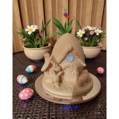 Handgefertigtes LED-Osterhasenhaus – Magische Oster-Deko aus PLA