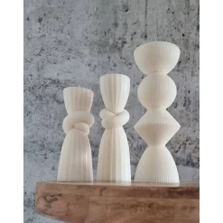 Handgegossene Sojawachs-Kerzen ohne Duftstoffe – Minimalistische Eleganz für nachhaltige Wohnkultur