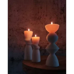 Handgegossene Sojawachs-Kerzen ohne Duftstoffe – Minimalistische Eleganz für nachhaltige Wohnkultur