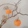 Handgehäkelter Mini-Kürbis – Herbstdeko zum Aufhängen & Verschenken, 5x3 cm