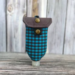 Handgel- / Desinfektionsmittel-Tasche | JEFF – Handmade Karo-Look | Accessoire für Oktoberfest