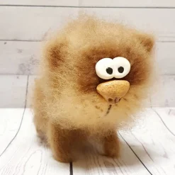 Handgemachte Dekofigur Katze/ Katze Statue Stoff gehäkelt als Geschenk zum Geburtstag, Hochzeit/Dekorfigur katze rot