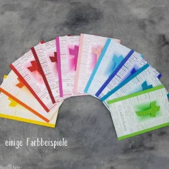 Handgemachte Einladungskarte Konfirmation, Kommunion & Firmung mit Kreuz