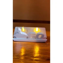 Handgemachte Geburtstagsdeko mit LED Kerzen und Zahlen – Einzigartiger Geburtstagstisch-Schmuck