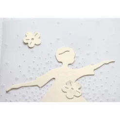 Handgemachte Geburtstagskarte für Mädchen – Tänzerin & Feen, Kindergeburtstag