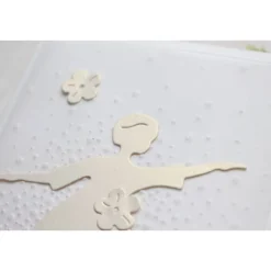 Handgemachte Geburtstagskarte für Mädchen – Tänzerin & Feen, Kindergeburtstag