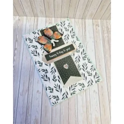 Handgemachte Geburtstagskarte Schmetterling – Türkis, 14,7 x 10,5 cm, mit Umschlag & Einlegeblatt