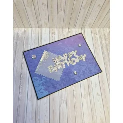 Handgemachte Geburtstagskarte VELLUM WELLPAPPE – Edle Klappkarte mit Umschlag