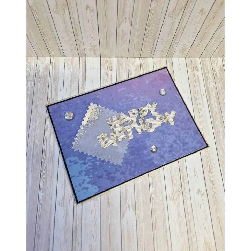 Handgemachte Geburtstagskarte VELLUM WELLPAPPE – Edle Klappkarte mit Umschlag