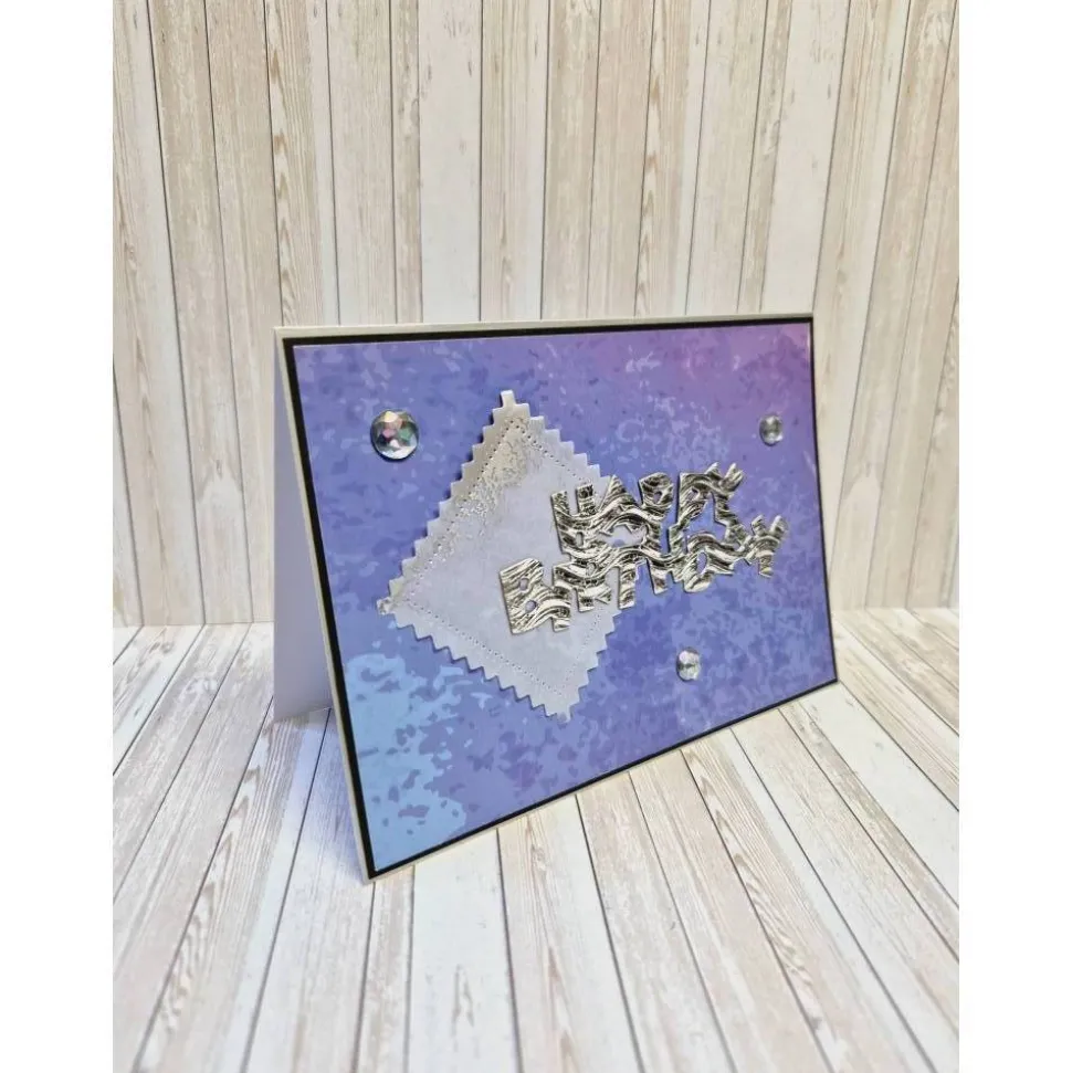 Handgemachte Geburtstagskarte VELLUM WELLPAPPE – Edle Klappkarte mit Umschlag