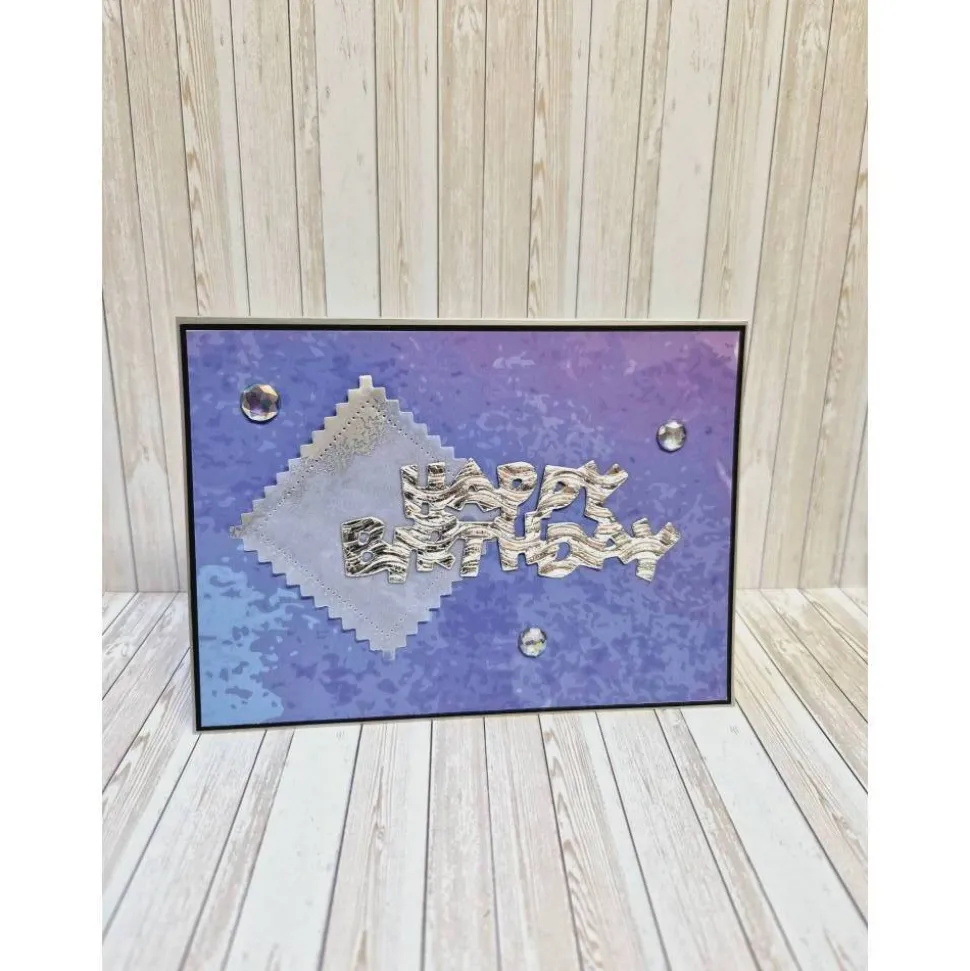 Handgemachte Geburtstagskarte VELLUM WELLPAPPE – Edle Klappkarte mit Umschlag