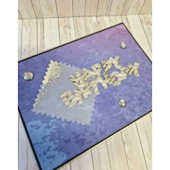 Handgemachte Geburtstagskarte VELLUM WELLPAPPE – Edle Klappkarte mit Umschlag