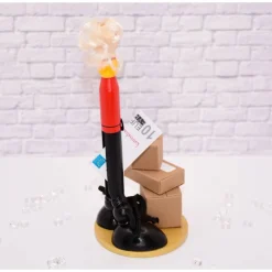 Handgemachte Holzfigur Paketzusteller – Kreatives Geldgeschenk personalisierbar