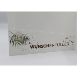 Handgemachte Kommunionskarte mit Tauben-Motiv – Geldgeschenkverpackung grün-weiß