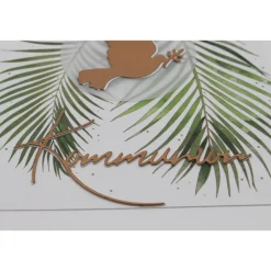 Handgemachte Kommunionskarte mit Tauben-Motiv – Geldgeschenkverpackung grün-weiß