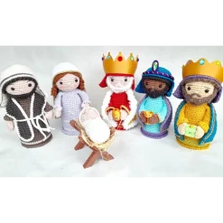 Handgemachte Krippefiguren Weihnachten – Heilige Drei Könige, Maria, Josef & Jesuskind – Unikate