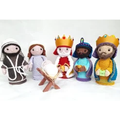 Handgemachte Krippefiguren Weihnachten – Heilige Drei Könige, Maria, Josef & Jesuskind – Unikate