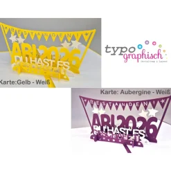Handgemachte Pop-up Karte zum Abitur 2026 – mit individuellem 3D-Effekt