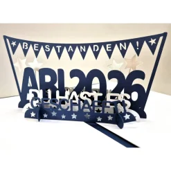 Handgemachte Pop-up Karte zum Abitur 2026 – mit individuellem 3D-Effekt