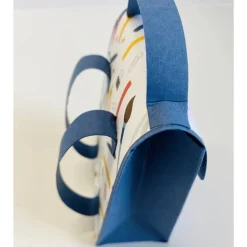 Handgemachte Schultasche aus Karton – Geschenkverpackung zur Einschulung (9 x 12 x 5 cm)