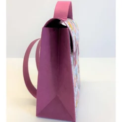 Handgemachte Schultasche aus Karton – Geschenkverpackung zur Einschulung (9 x 12 x 5 cm)