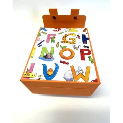 Handgemachte Schultasche aus Karton – Geschenkverpackung zur Einschulung (9 x 12 x 5 cm)