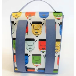 Handgemachte Schultasche aus Karton – Geschenkverpackung zur Einschulung (9 x 12 x 5 cm)