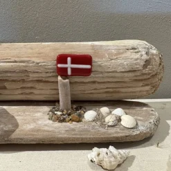 Handgemachte Treibholz Tischdeko 40x8x6 cm – Maritime Unikat Deko für Fensterbank, Regal & Tisch