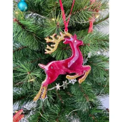 Handgemachte Weihnachtsbaumdeko Resin – Rentier – Epoxidharz Anhänger Weihnachten Geschenk