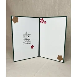 Handgemachte Weihnachtskarte ''Lebkuchen''  | B6 Karte