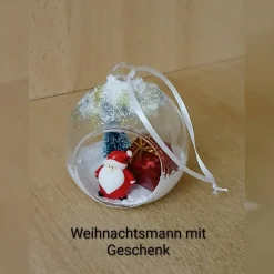 Handgemachte Weihnachtskugeln, gefüllte Weihnachtskugeln, Weihnachtsschmuck Kugel, Weihnachtsbaum Dekoration