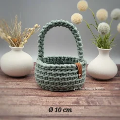 Handgemachter Geschenkkorb mit Tragehenkel – in 2 Größen, ideal auch als Blumenkorb für Hochzeiten