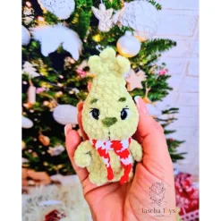 Handgemachter Grüner Baby Kobold – Niedliches Plüschtier, Geschenk & Weihnachtsdeko