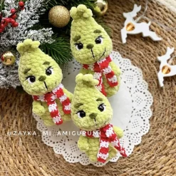 Handgemachter Grüner Baby Kobold – Niedliches Plüschtier, Geschenk & Weihnachtsdeko