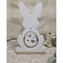 Handgemachter Osterhase aus Raysin mit Anhänger – Frühlings- & Osterdeko, individuell wählbar