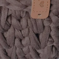 Handgemachtes Häkelkörbchen, Osternest aus braunem Textilgarn gehäkelt (1) - vielseitig & dekorativ