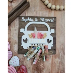 Handgemachtes Hochzeits‑Geldgeschenk | Personalisiertes Geschenkset | Hochzeit Mitbringsel für Brautpaar