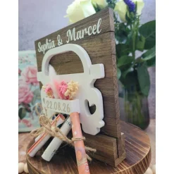 Handgemachtes Hochzeits‑Geldgeschenk | Personalisiertes Geschenkset | Hochzeit Mitbringsel für Brautpaar